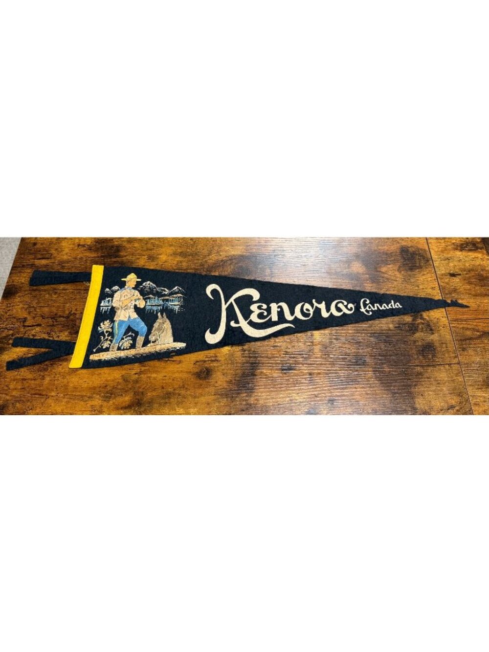 Vintage Kenora Canada pennant